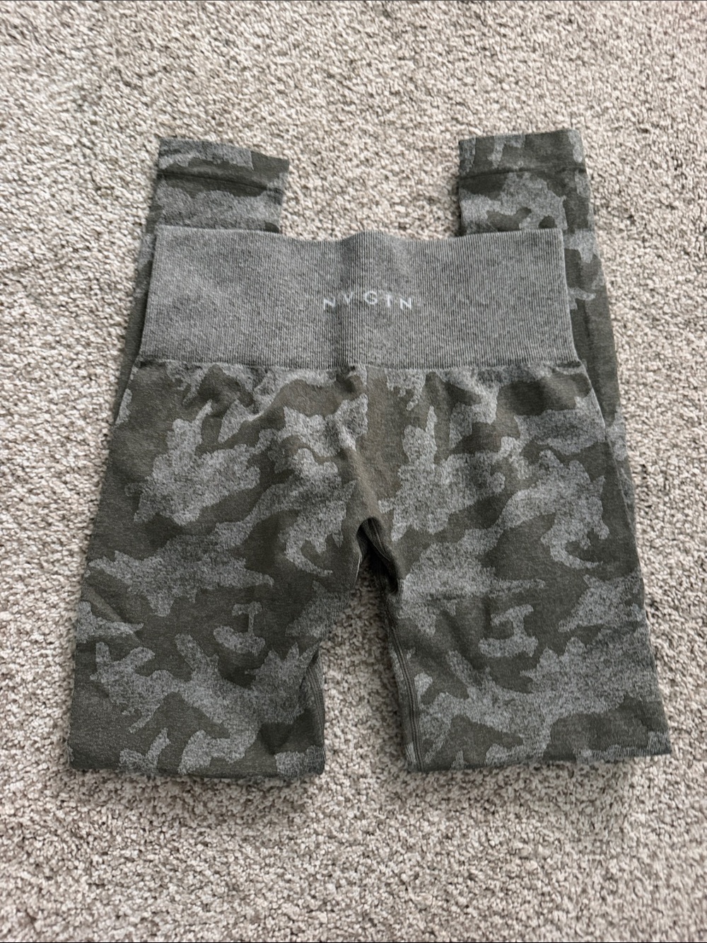 NVGTN Camo High-Waist Leggings - Olive & Gray